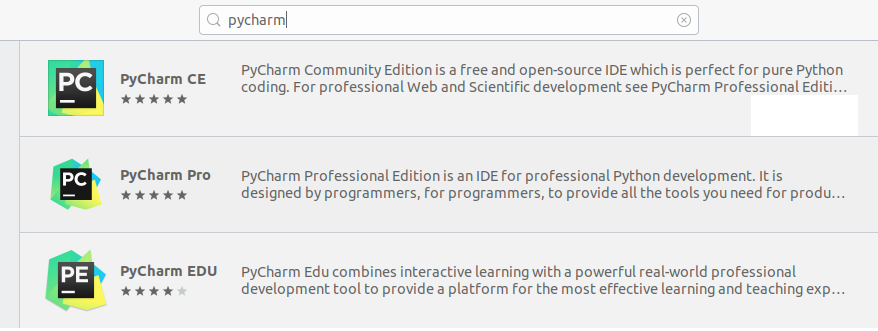 Pycharm CE installation