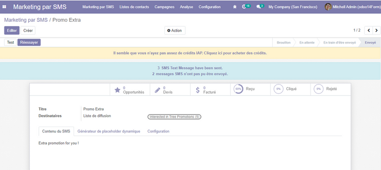 SMS Marketing Odoo