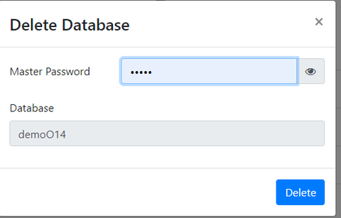 Mot de passe Odoo lors supression Mot de passe Odoo lors supression